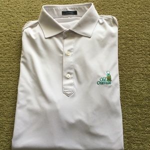 Turtleson men golf shirt. Size medium. Color white